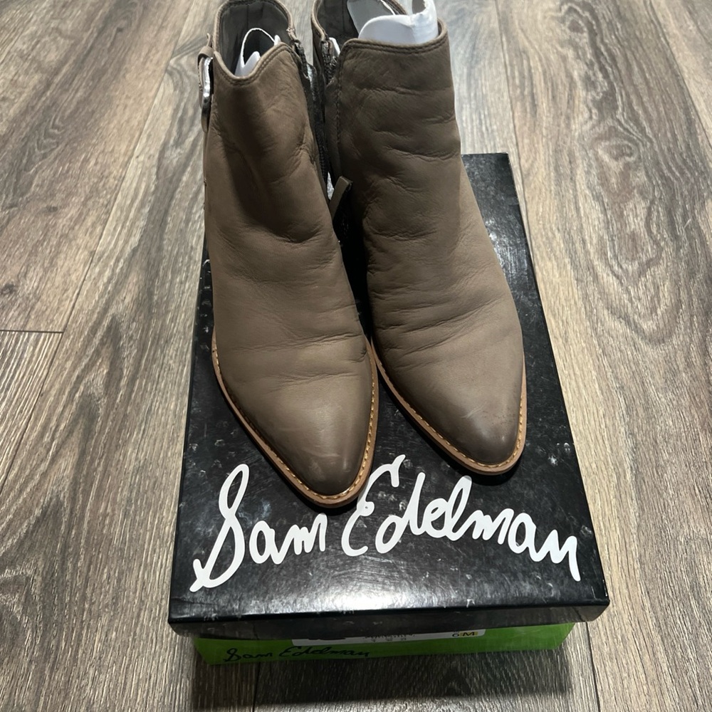 Sam Edelman Women’s Neena Ankle Boots In Flint Grey, Size 6